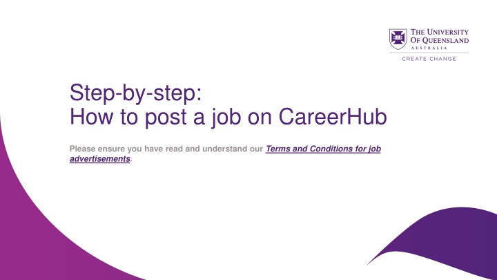 step by step how to post a job on careerhub