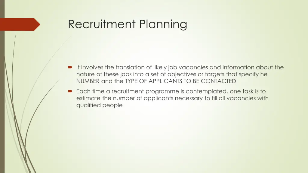 recruitment planning