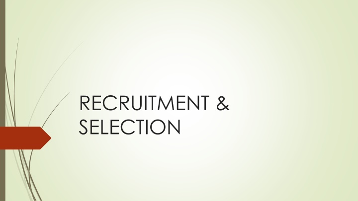 recruitment selection