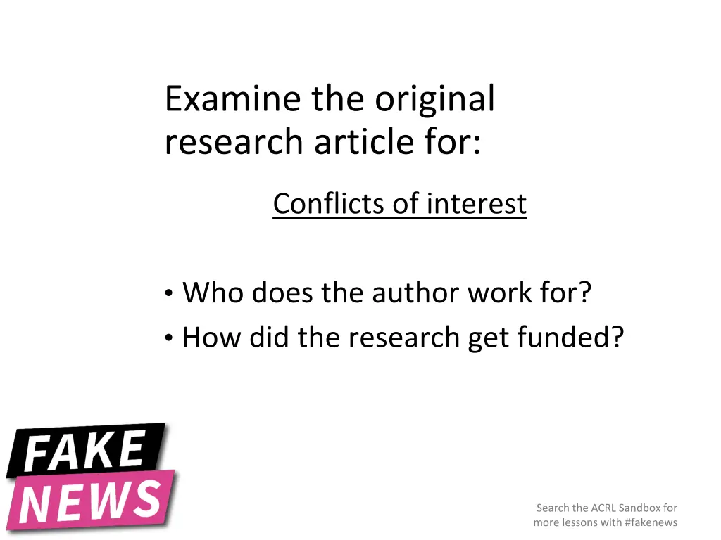 examine the original research article for