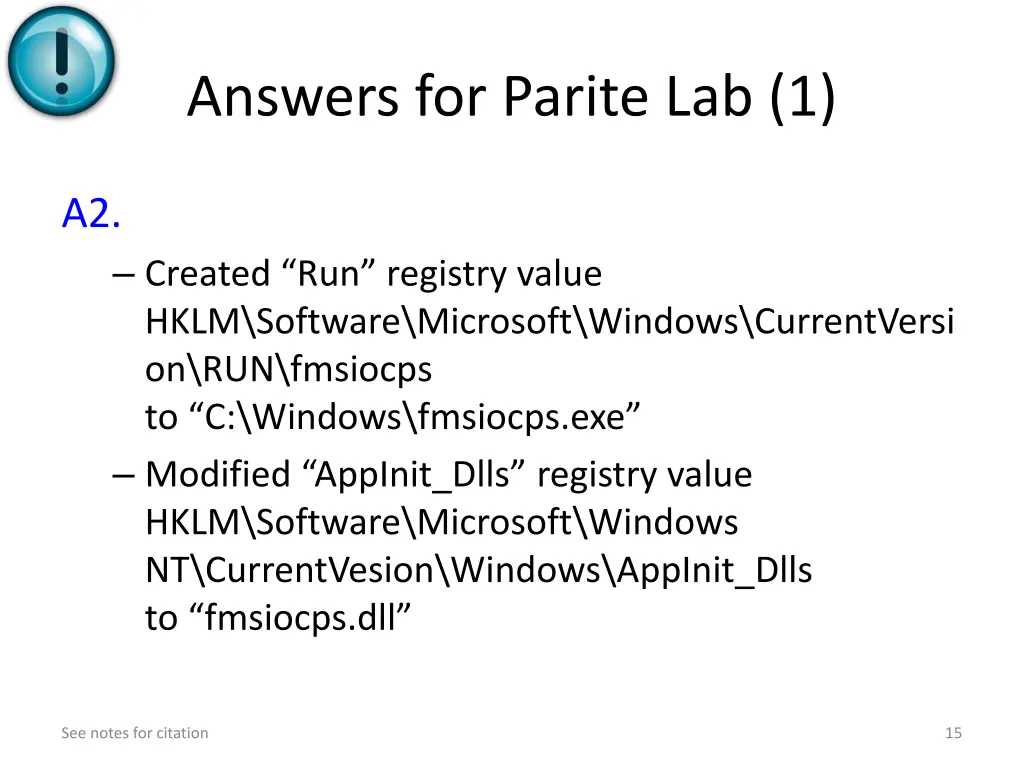 answers for parite lab 1