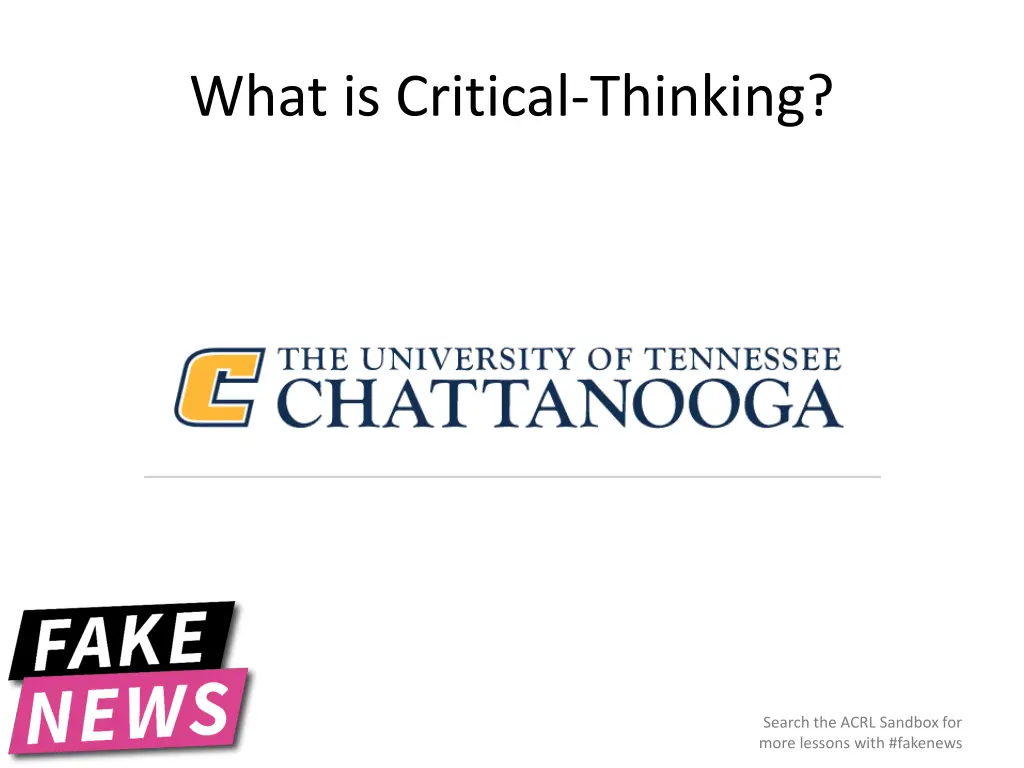 what is critical thinking