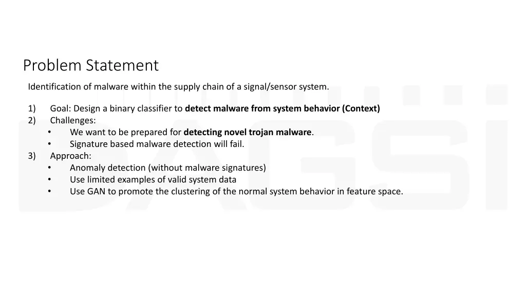 problem statement