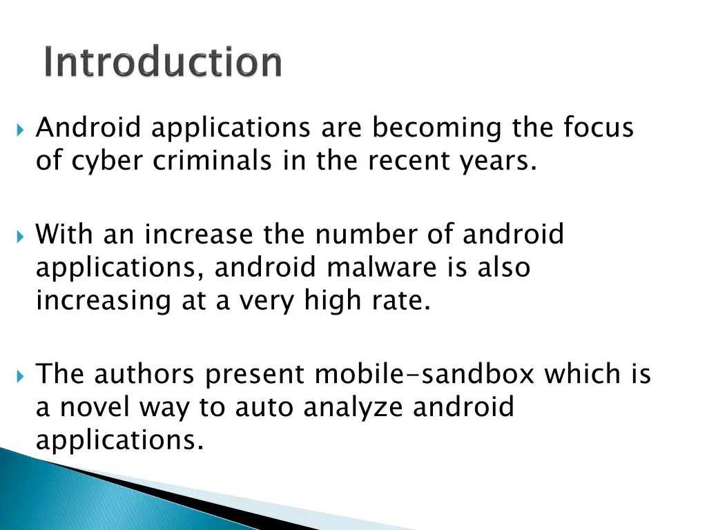 android applications are becoming the focus