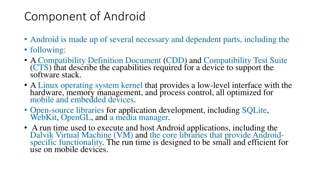 component of android