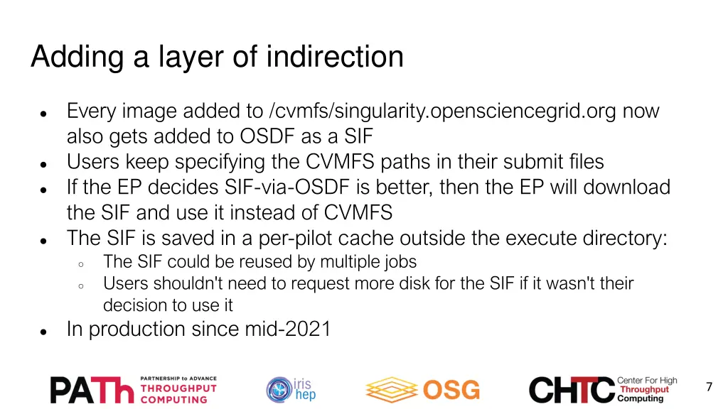 adding a layer of indirection