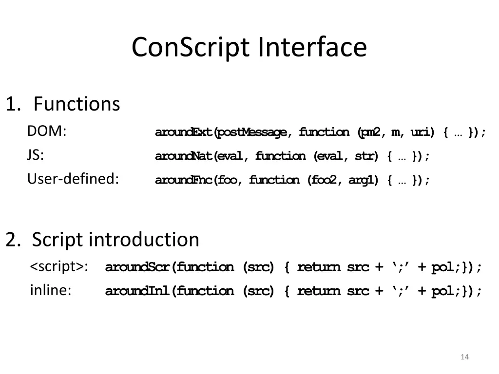 conscript interface