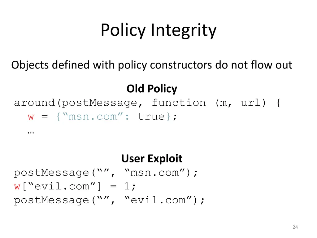 policy integrity 2