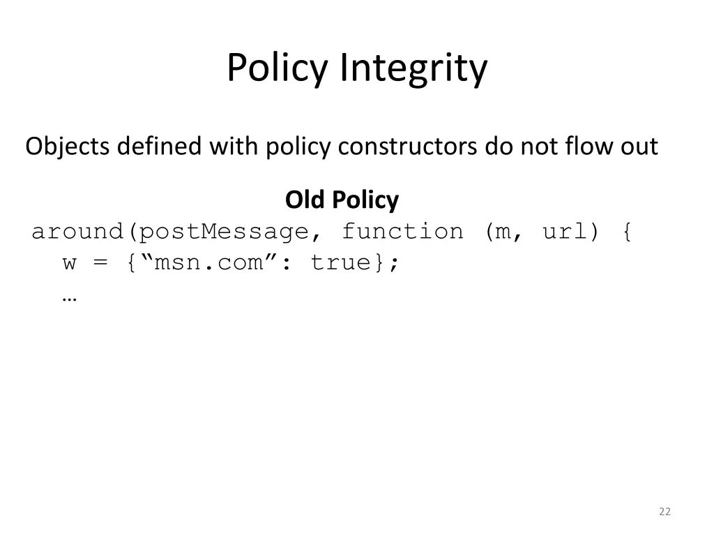 policy integrity