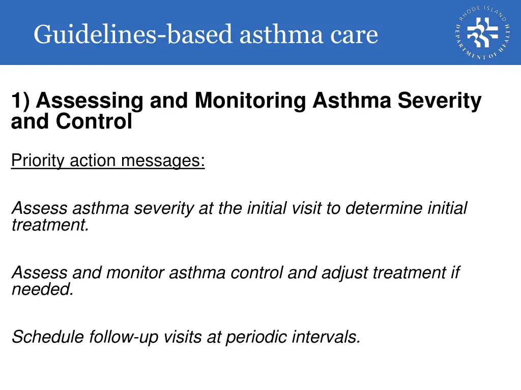 guidelines based asthma care 2