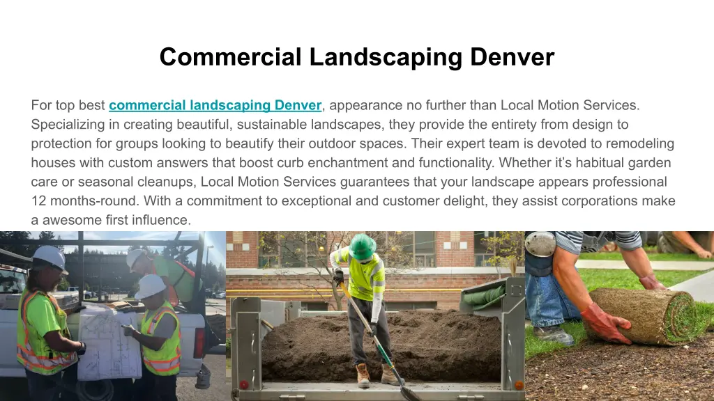 commercial landscaping denver