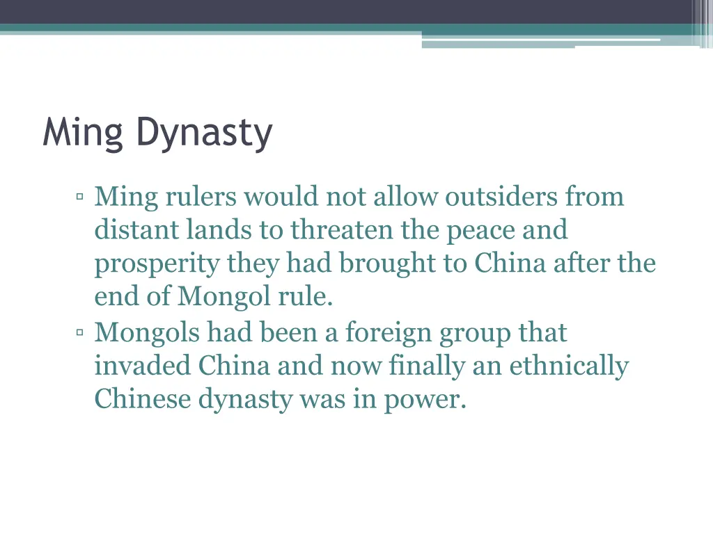 ming dynasty