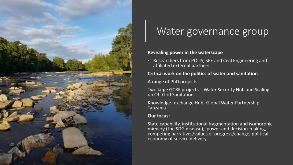 water governance group