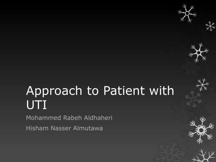 approach to patient with uti mohammed rabeh