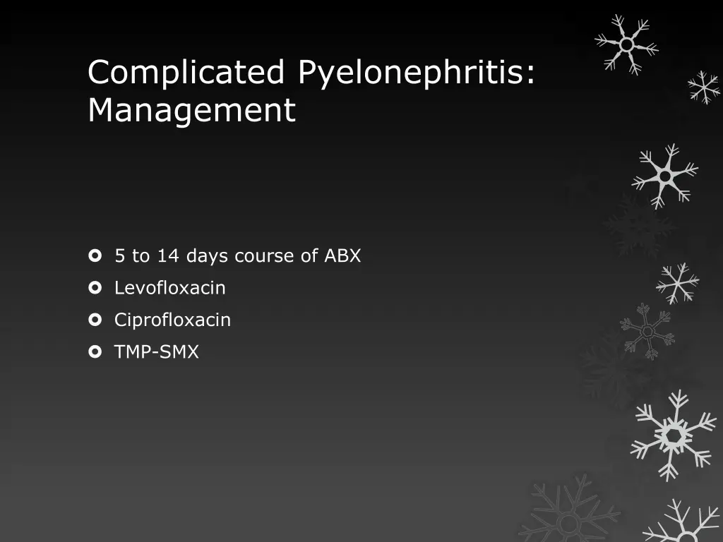 complicated pyelonephritis management 1