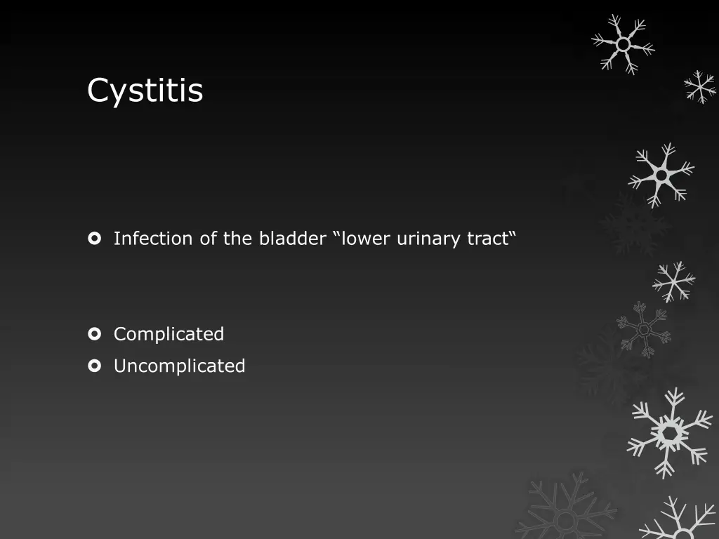 cystitis