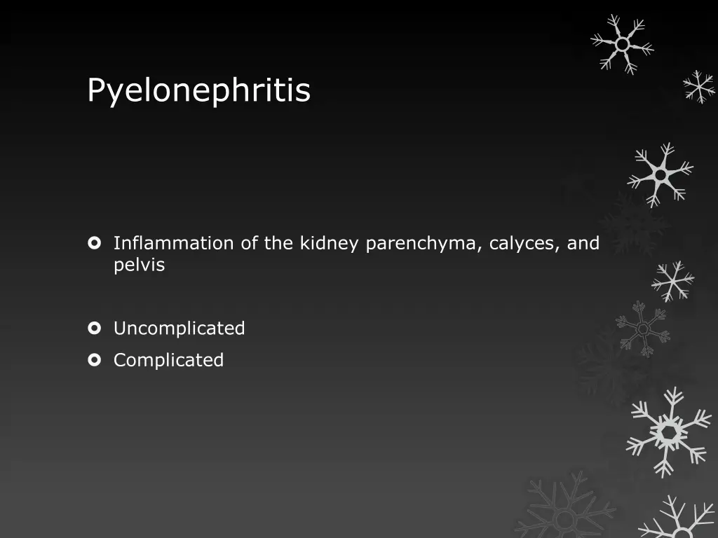 pyelonephritis