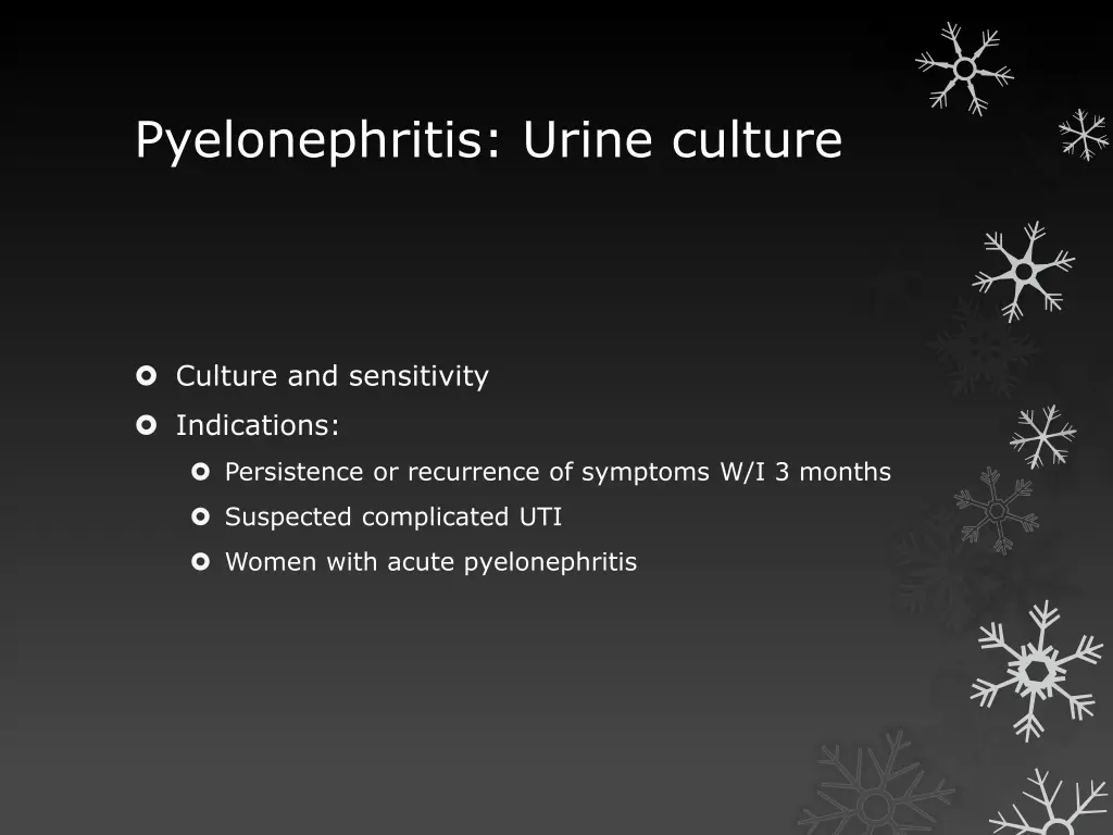 pyelonephritis urine culture