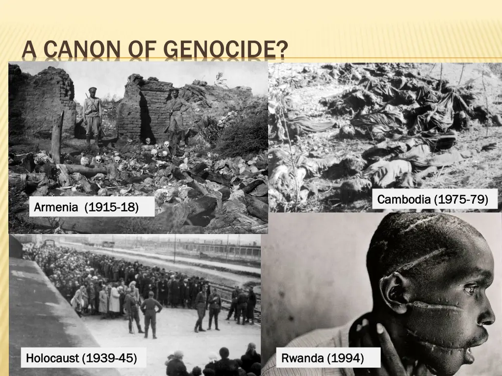 a canon of genocide