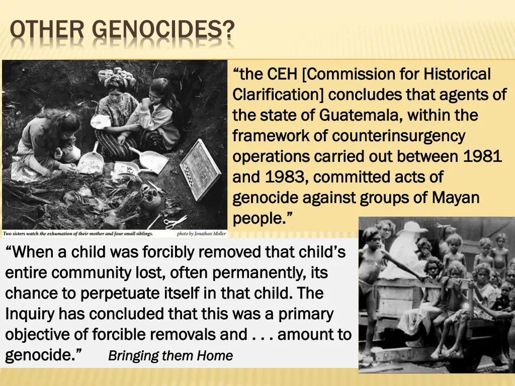 other genocides