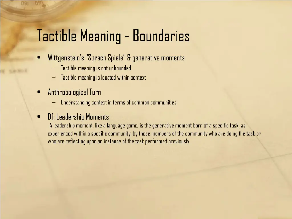 tactible meaning boundaries