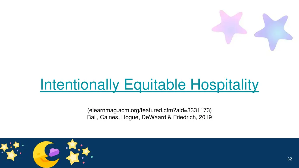 intentionally equitable hospitality