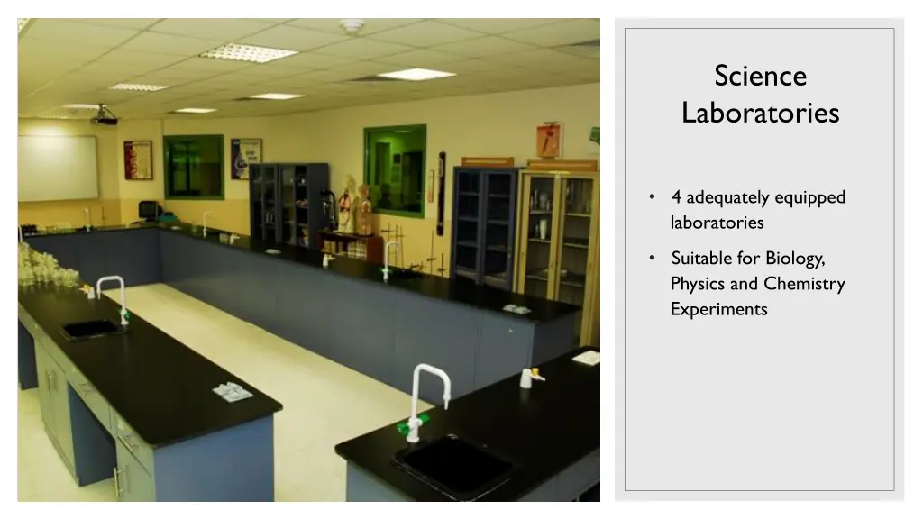 science laboratories