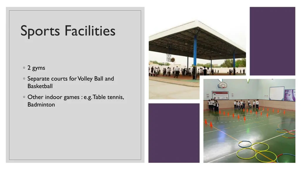 sports facilities