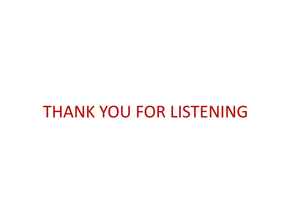 thank you for listening