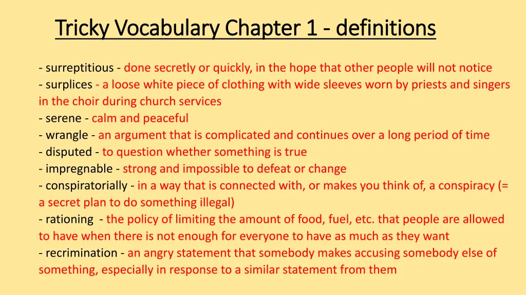 tricky vocabulary chapter 1 tricky vocabulary 1