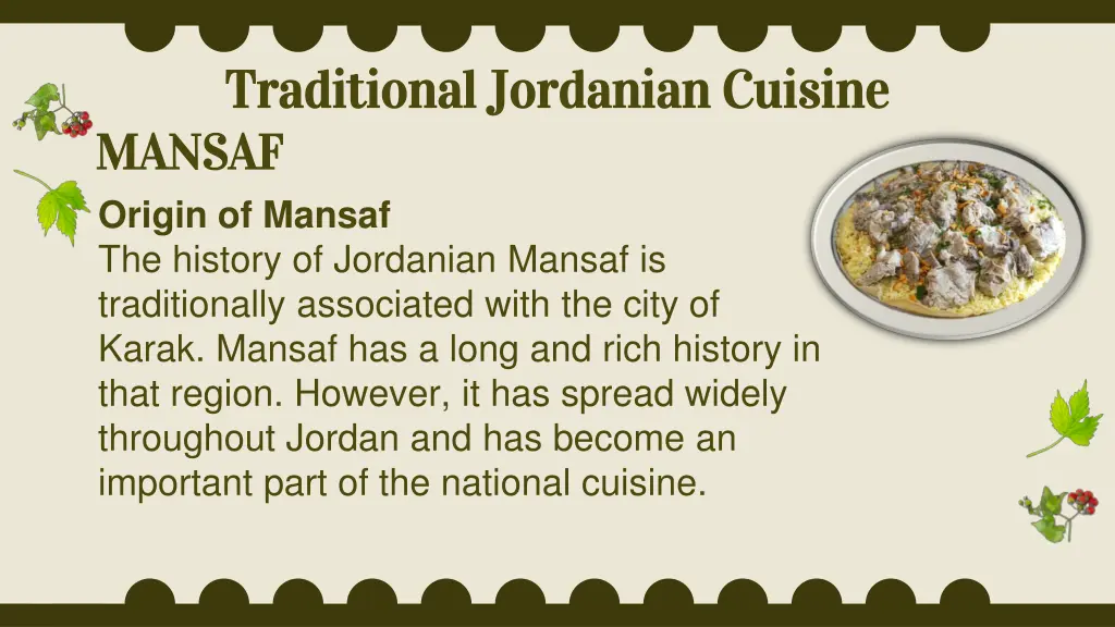 traditional jordanian cuisine traditional