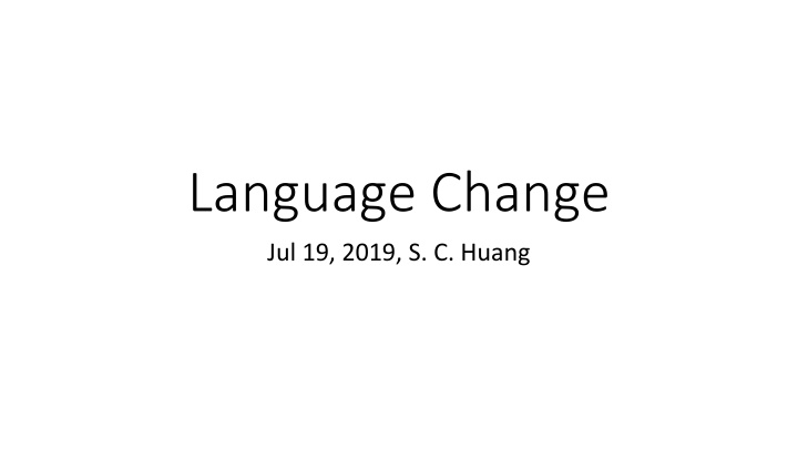 language change