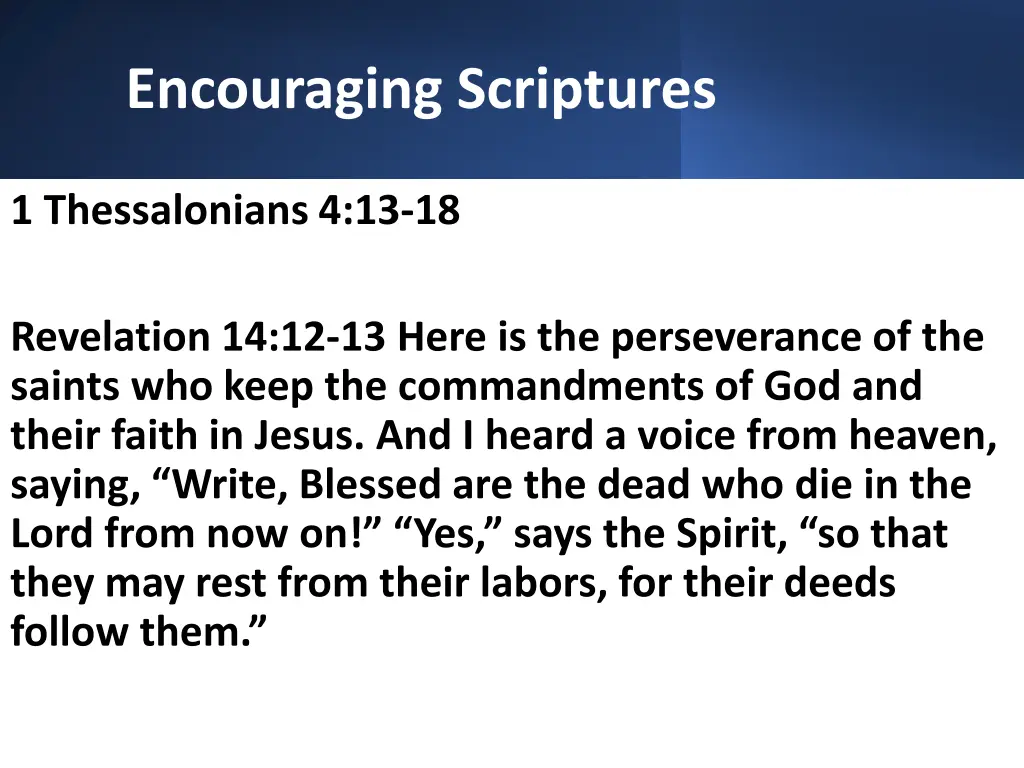 encouraging scriptures 1