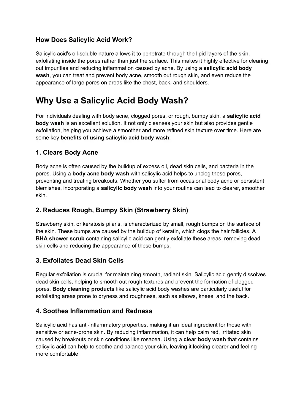 how does salicylic acid work