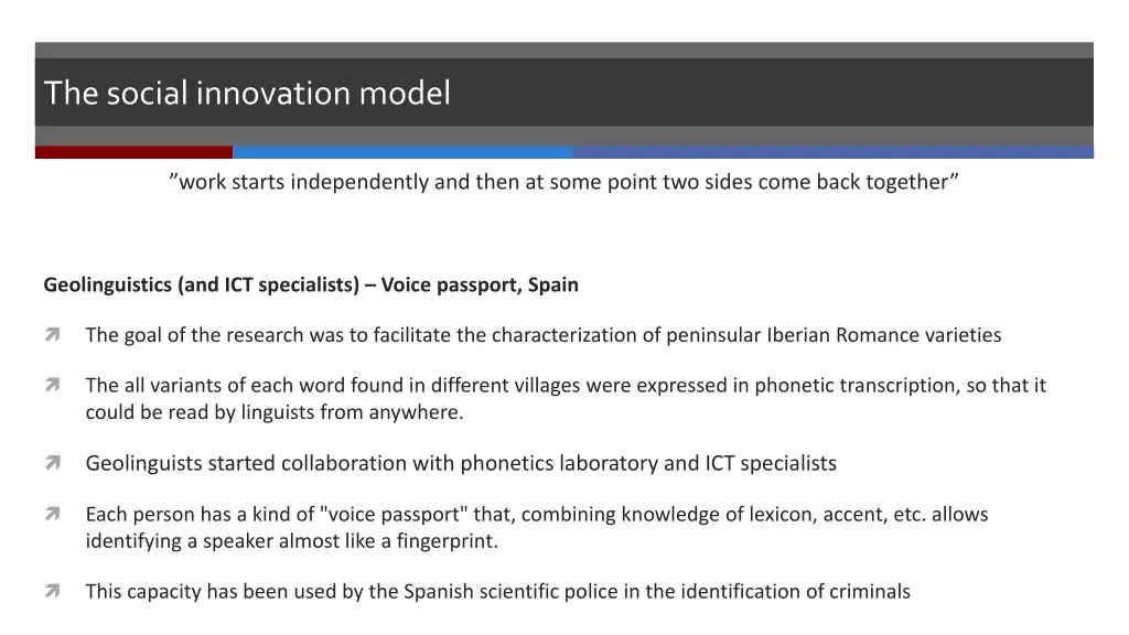 the social innovation model