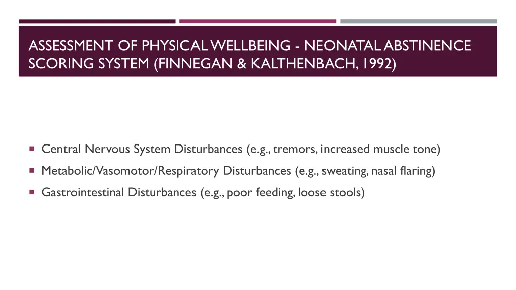 assessment of physical wellbeing neonatal