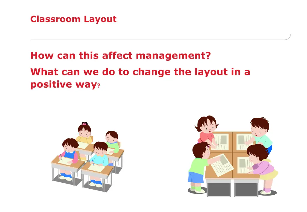 classroom layout