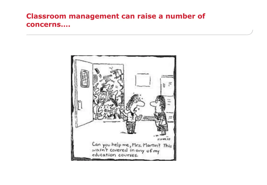 classroom management can raise a number