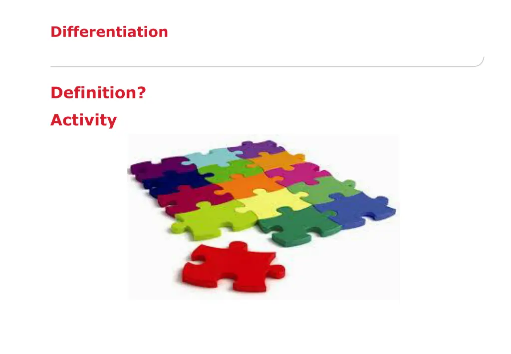 differentiation