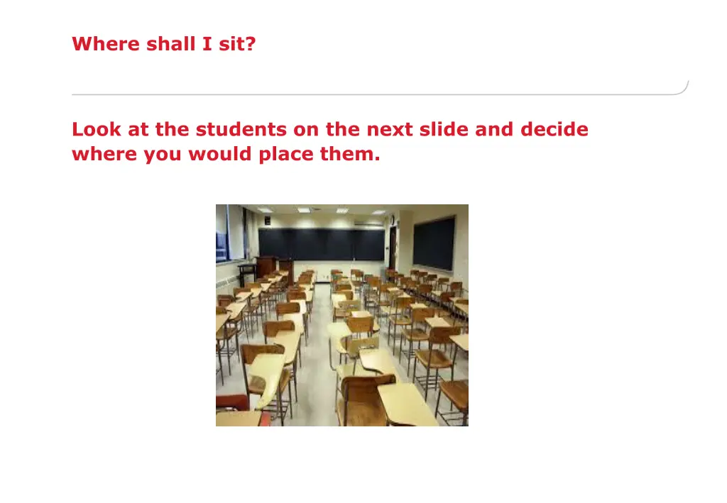 where shall i sit