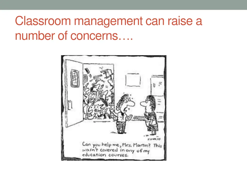 classroom management can raise a number