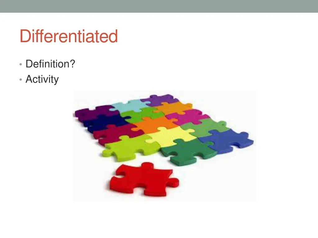 differentiated