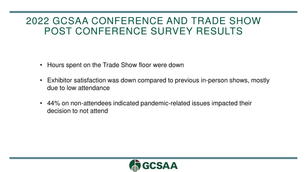 2022 gcsaa conference and trade show post 1