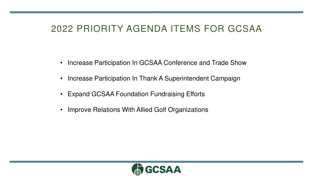 2022 priority agenda items for gcsaa 1