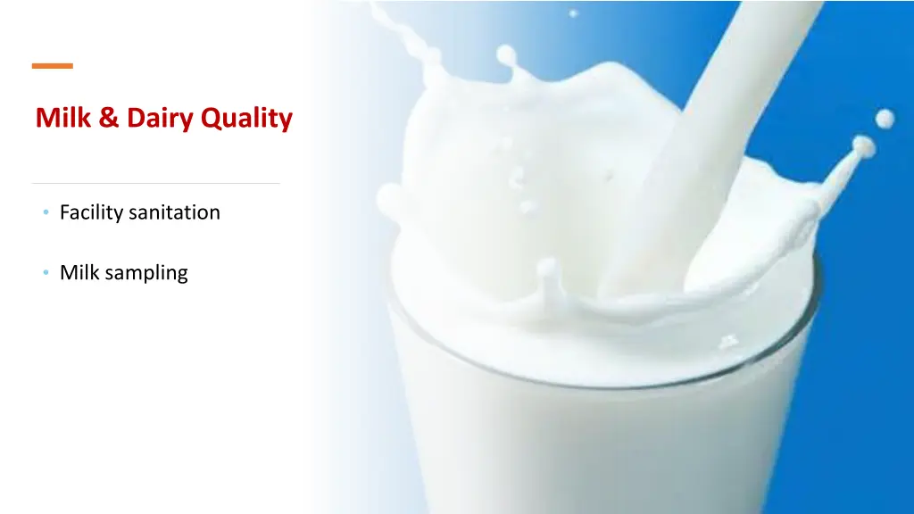 milk dairy quality