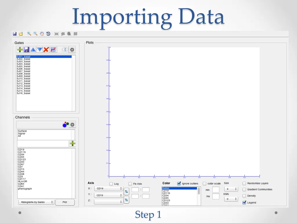 importing data