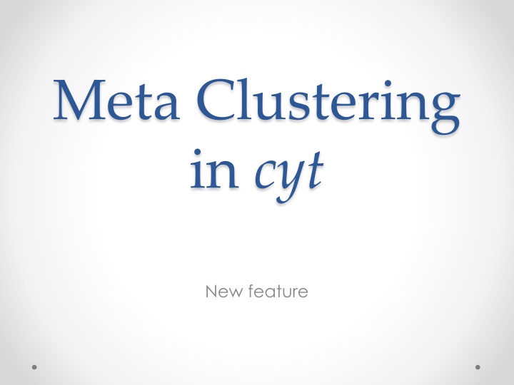 meta clustering in cyt