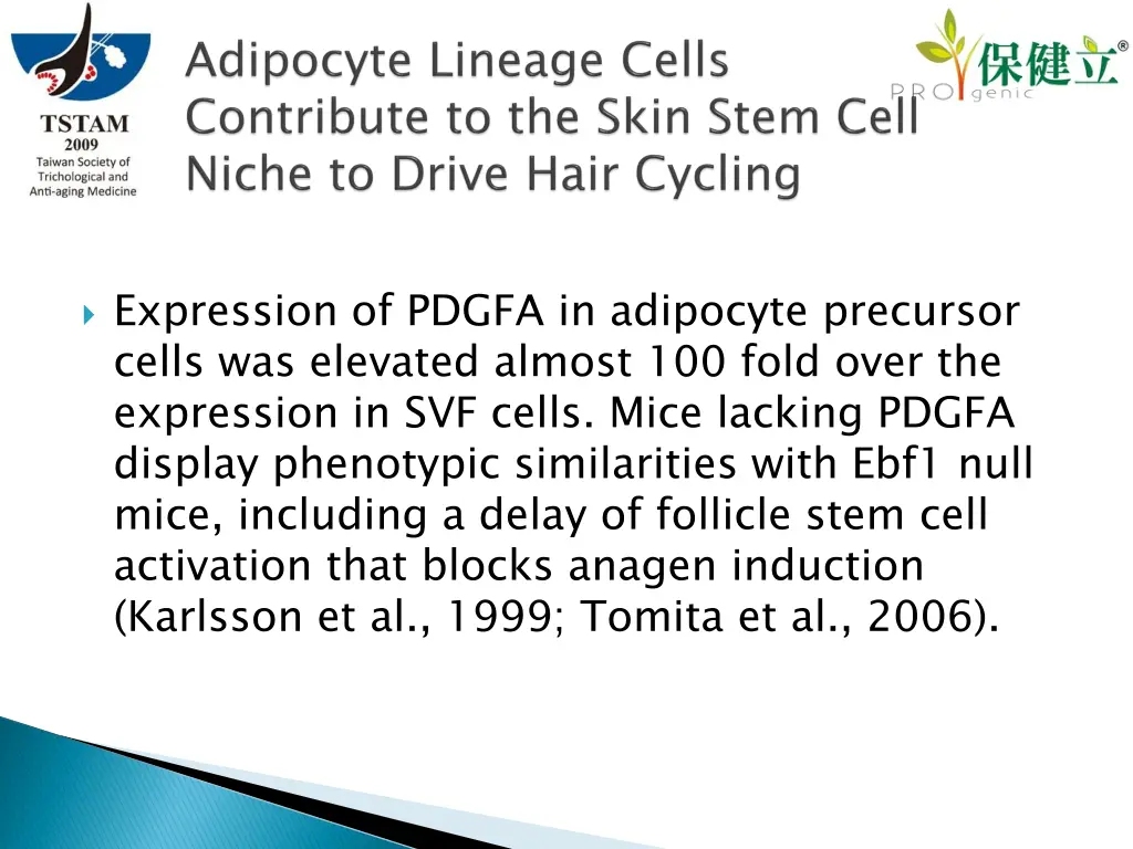 expression of pdgfa in adipocyte precursor cells