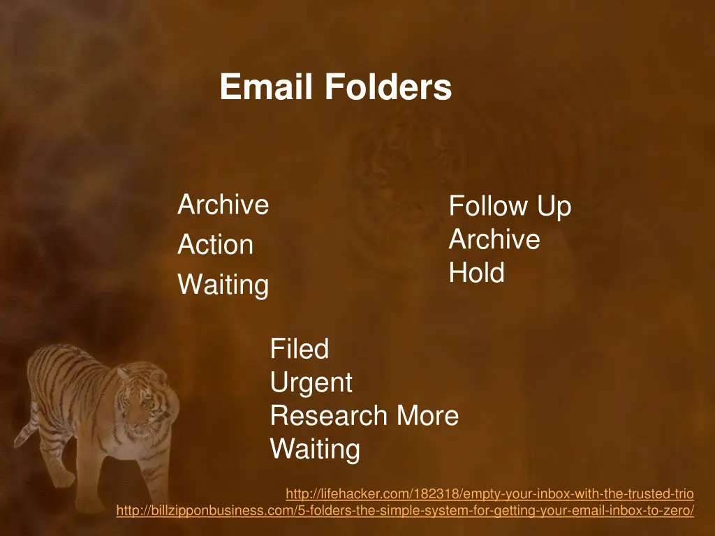 email folders