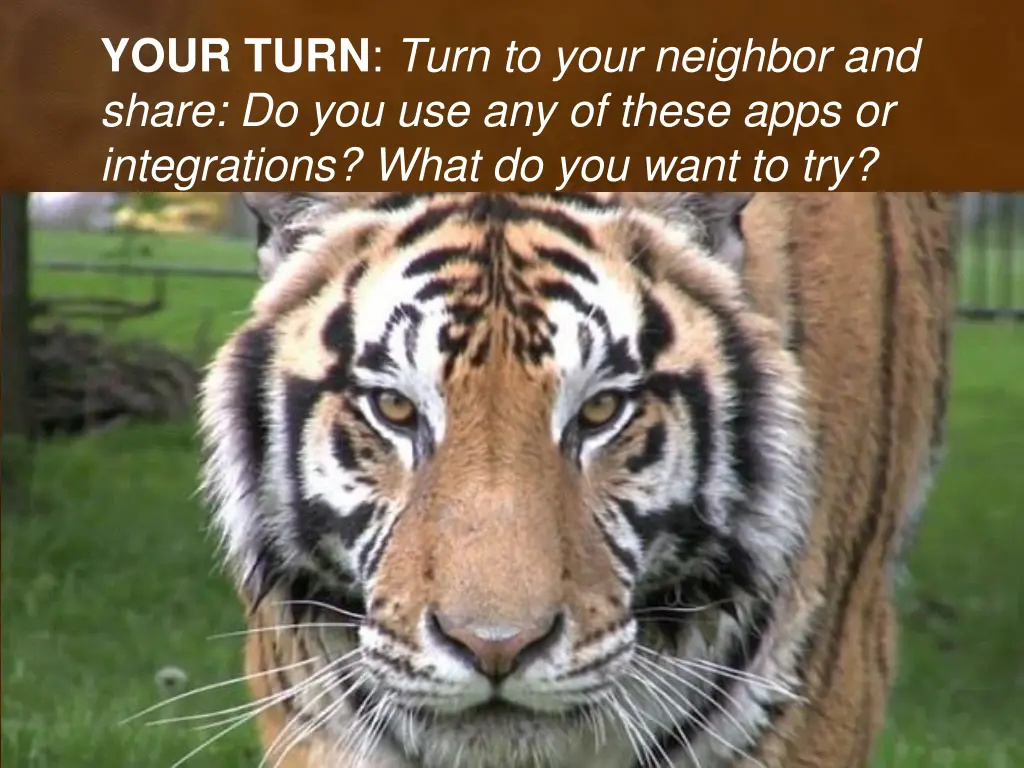 your turn turn to your neighbor and share